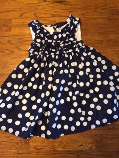 Childrens Toddler OshKosh Bigosh Size 2T Dress Polka Dots