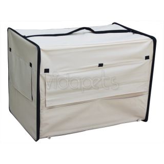 30" Beige EZ Light Soft Foldable Travel Dog Crate Cage Kennel Carrier House