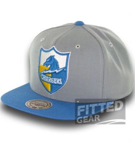 Mitchell Ness San Diego Chargers Throwback 2 Tone Gray NFL Football Hats Caps