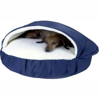 Snoozer Cozy Small Pet Cave Bed with Sheepskin Pocket Design