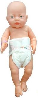 Baby Girl Doll Anatomically Correct Newborn White 41cm Pretend Play with Nappy