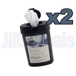 200 Screen Cleaning Wipes PC LCD TV LED Plasma Computer Laptop iPad Clean Wipe