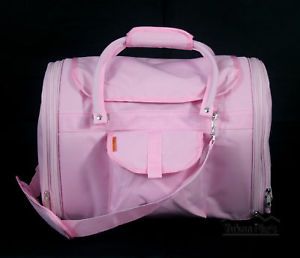 Small Dog Pet Baby Pink Privacy Carrier Tote Bag 10"x12"X17"