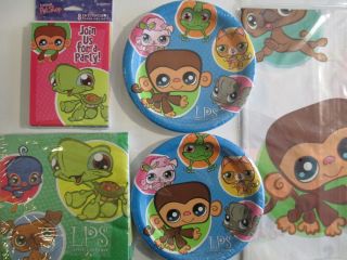 Littlest Pet Shop Birthday Party Supply Pack Small Kit w 8 Invites