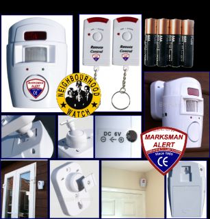 PIR Motion Sensor Home Garage Shed Burgular Alarm System Wireless Security Kit