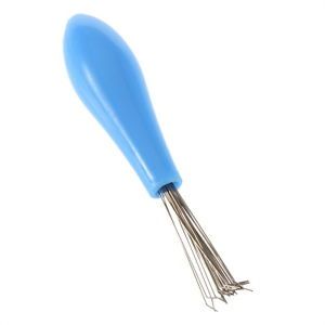 Blue Comb Brush Cleaner Hairbrush Cleaning Tool Plastic Handle Hair Removal