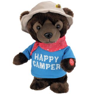 New Happy camper Bear Plush Teddy Dances Side to Side Hello Muddah Hello Fadduh