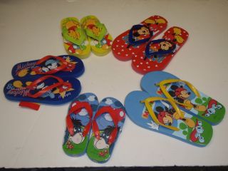 Disney Character Children's Flip Flops Various Designs and Sizes Free UK Postage