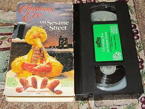 CTW Christmas Eve on Sesame Street Childrens VHS Video Tape Jim Henson Muppets