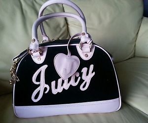 Juicy Couture Small Dog or Cat Carrier Brown Pink Velvet Doggy Couture