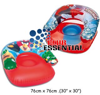 Children's Kids Inflatable Chairs Angry Birds Spiderman 30" x 30"