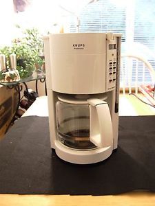 Krups Proaroma Model 452 12 Cup Coffee Maker w Replaceable Water Filter White