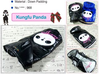 Dog Clothes Panda Down Jacket for Snow Winter Coat 968