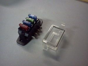 ATC ATO 4 Way Fuse Block with Clear Cover Side Blade Auto Car Truck Motorcycle