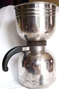 Vintage Nicro Stainless Steel Vacuum Coffee Maker Spring Filter