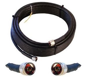 Wilson 952350 50 Foot LMR400 Ultra Low Loss Coaxial Cable N Male Black 50' Coax