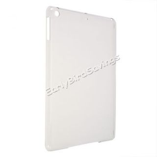 Stylish Solid Color Hard PC Crystal Case Cover for Apple iPad Air Translucent