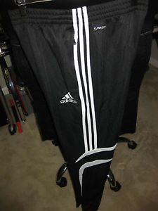 Adidas Tiro Soccer Training Pants Size Medium Black White Stripes 11