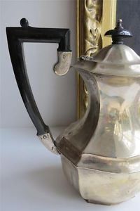 Vintage Art Deco Cheltenham Sheffield Silver Plated Coffee Tea Pot Bakelite Hand