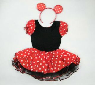 Girls Dress Mermaid Minnie Mouse Headband 2 8Y Halloween Fancy Ballet Costume