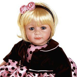 Adora Pink Posh Vinyl Baby Girl Toddler Doll Blonde Hair Blue Eyes 20" New
