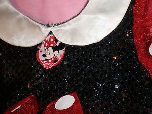 Infant Sz 3 6 mos Disney Minnie Mouse Dress Red Costume Halloween Baby Tutu