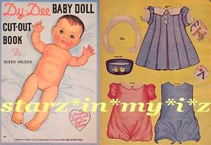 Tree Page Queen Holden DY Dee Baby Paper Doll" Six Costumes Dresses Shoes