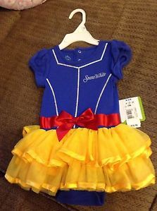 Disney Princess Baby Girl Snow White Onesie Tutu Costume Dress 12 Months