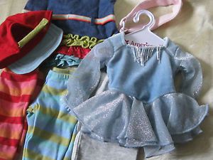 American Girl Bitty Baby Clothes American Girl Blue Velvet Dance Costume Lot