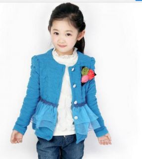 Baby Outwear Princess Jackets Girls Flower Tulle Tops Coats 3 10Y Costume Shirt