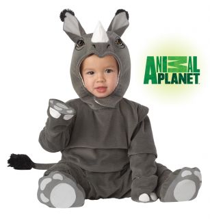 Rhino Baby Costume Animal Planet Safari Grey Infant