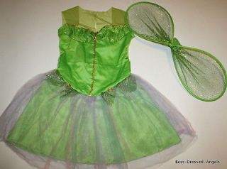 Rubies Tinkerbell Fairy Costume Dress Wings Big Girls Size 10 12 12 14