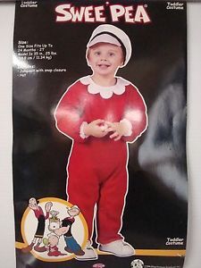 Sweet Pea Child Toddler Popeye Swee' Pea Halloween Costume Fancy Dress Up