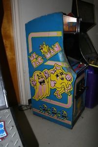 MS Pac Man Arcade Game Cabinet Coin Operated Game Console Dual Player