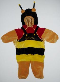 Winnie The Pooh Bear Bumble Bee Halloween Costume Plush Infant Toddler 6 12 MO