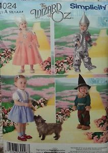 The Wizard of oz Toddler Halloween Costumes Sewing Patterns