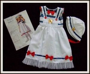 Girls Sweet Sailor Nautical Halloween Costume Dress Up 2 4 Toddler