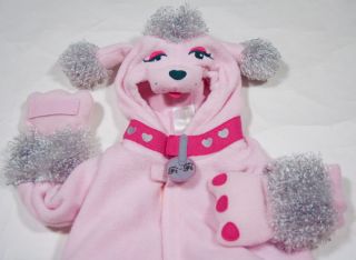 Old Navy Girls Size 12 24M Pink Fi Fi Poodle Halloween Costume Puppy Dog