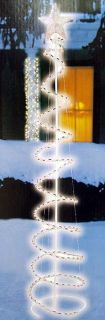 5' Multi Color LED Lighted Outdoor Spiral Christmas Tree Yard Art Decoration