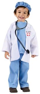 Doctor Dr Scrubs Lab Coat Stethoscope Toddler Boys Girls Unisex Costume New