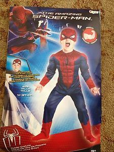 Spider Man Halloween Costume Boy Toddler 3T 4T Mask Muscle Bodysuit