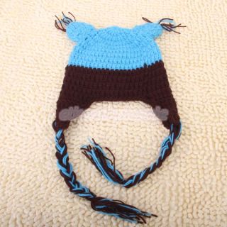 Newborn Toddler Baby Handmade Owl Beanie Cute Crochet Knit Hat Cap Chullo Photos