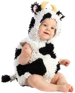 Cow Halloween Costume Chenille Infant Baby Calf New