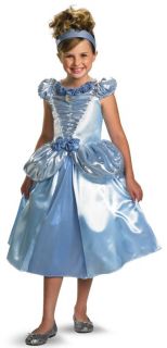 Girls Cinderella Deluxe Disney Princess Dress Costume 4