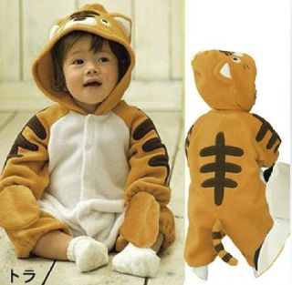 C1520 Toddler Baby Boys Girls Outfit One Piece Cute Sets Cartoon Fleece Costume