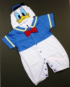 Infant Baby Donald Duck Romper Halloween Party Costume Cosplay Outfit NB 18Month