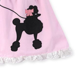 New Baby Girls 50s Poodle Dress Halloween Costume 3M 6M