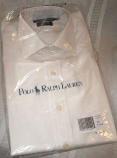 New Ralph Lauren Polo Dress Shirt Regent Blue White Spread Collar Oxford Button