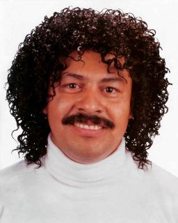 80's Jerry Jheri Curl Curly Afro Pimp Wig Costume Black