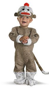 Toddler Infant Sock Monkey Halloween Costume Fancy Dress Up